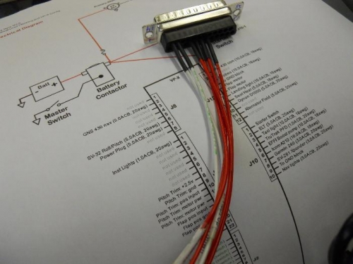 Wires connected to Dsub