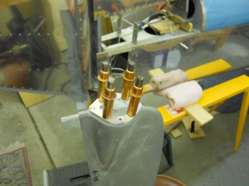 Strobe/light adaptor ring match drilled to rudder bottom