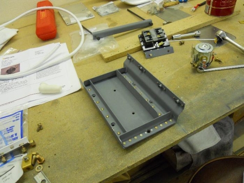 Battery tray modified for Odessey battery