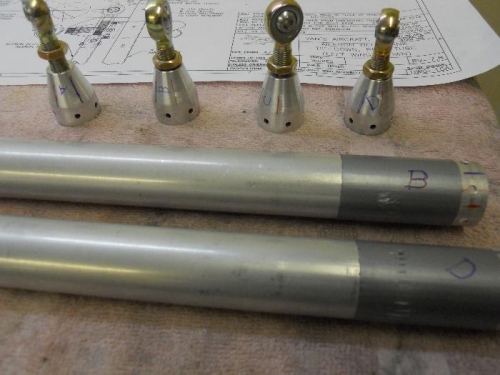 Finished match drilling W-816 tubes