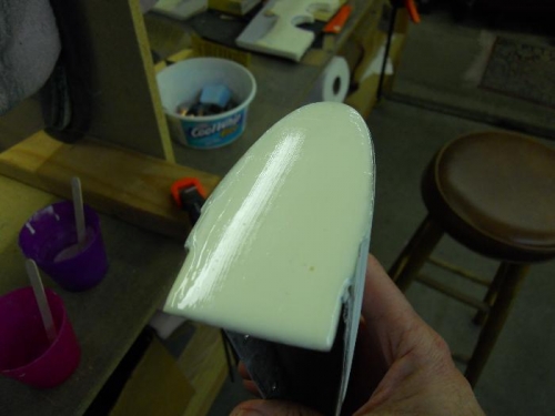 Aft end of VS tip-3 coats of pure epoxy