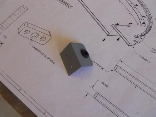 Bracket to hold pitot line