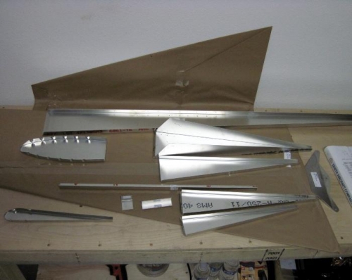 Un-crated rudder kit