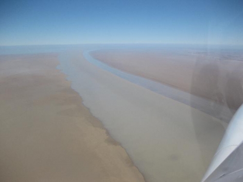 Warburton Groove where the flood meets the lake.