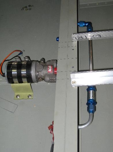 Boost pump by-pass line with oneway valve.