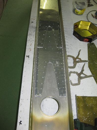 Plates inside the front spar.