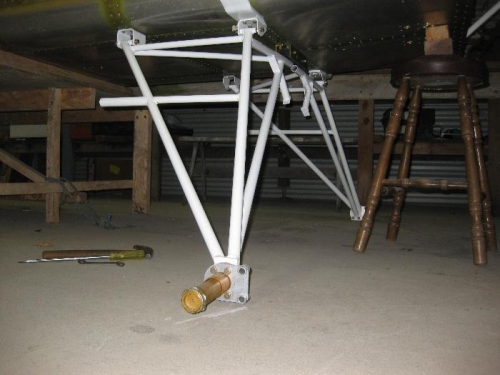Landing Gear Legs bolted into place