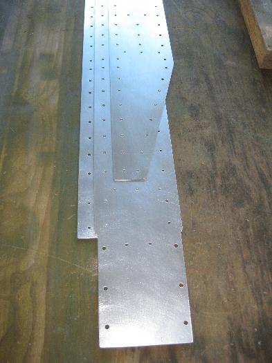 Showing the reduction in additional thickness towards the ends of the plates.