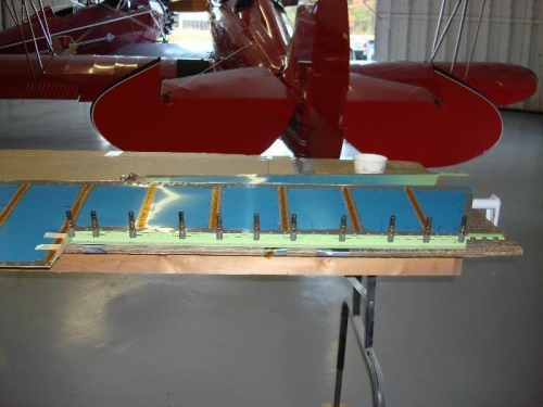 Hinge mounted to Left Elevator