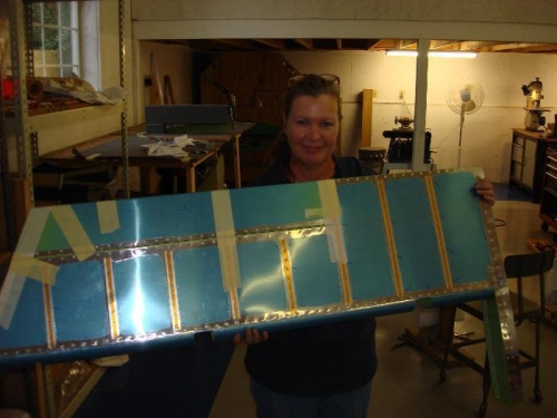 Beth with finished Left Elevator