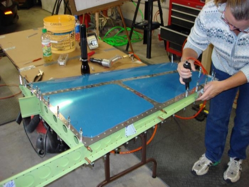 Beth With Her New Pneumatic Cleco Puller