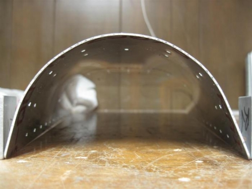 Tailcone lower skin with left side (right in pic) not bent sufficiently