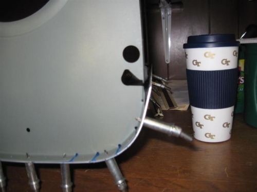 Front end with skin not conforming to the shape of the bulkhead.