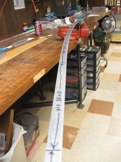 The right longeron bent down 2-3/4