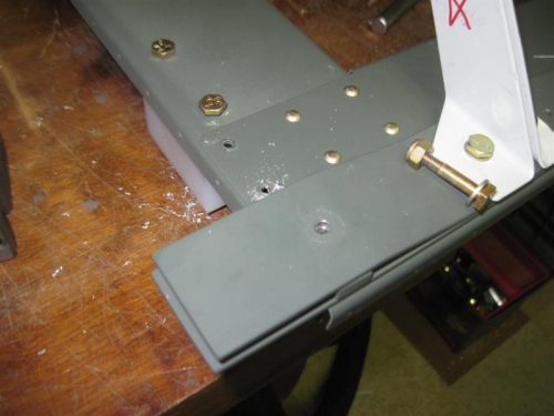 Had to drill out these 2 rivets and remove one bolt on each side, they are to be placed later.