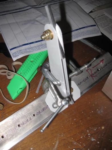 Setting up the seat belt anchor for match drilling the second half