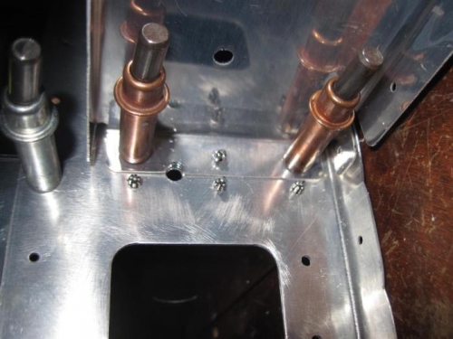 Initial hole for wiring/tubing passage