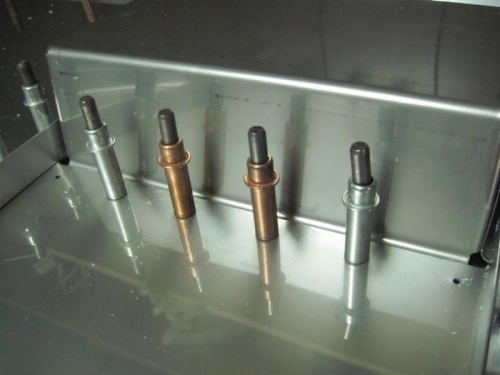 Drilled one of the center holes for the firewall recess oversize, so did the next one for symmetry.