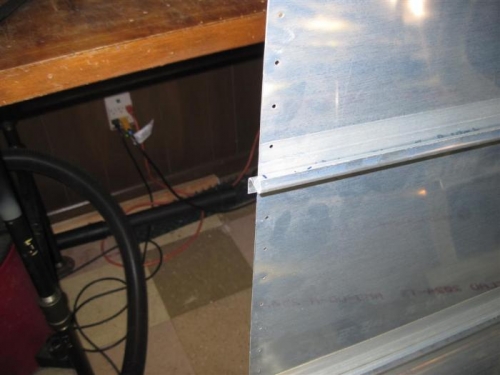 The J-brace was a little long, on purpose, so I could trim it in place.  Didn't work that way.