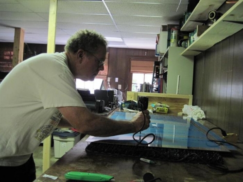 The eraser serving as a deburring tool