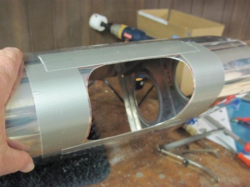 The troublesome corner filed to approximate shape.