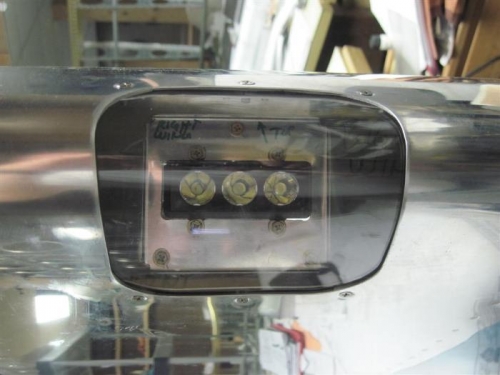 Finished right landing light.
