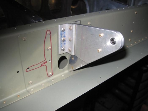 Inboard aileron hinge in place.