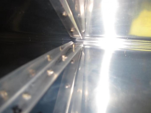 These last 2 rivets are much more difficult to drive when you start to bend the skin first