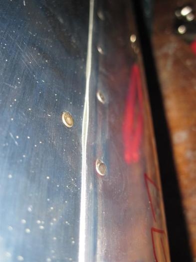 Bent the edge of the skin when I was rolling the edge, couldn't get it quite straight again.