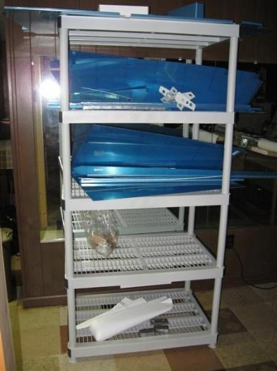 New shelves for parts