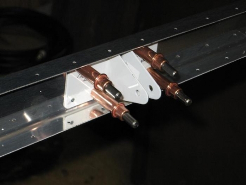 Elevator hinge bracket.