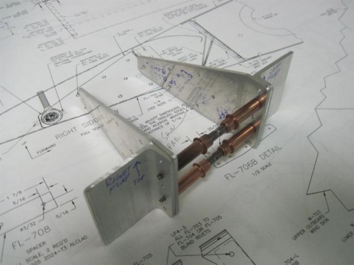 End angles drilled to the end plates
