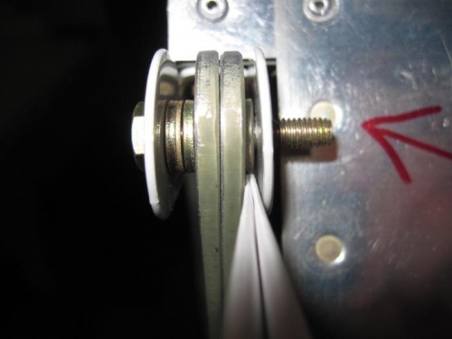 Holding the last washer in place to get the bolt through is tough.