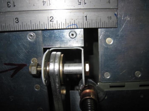 The flap mounted flush with the brace, giving a 7/16