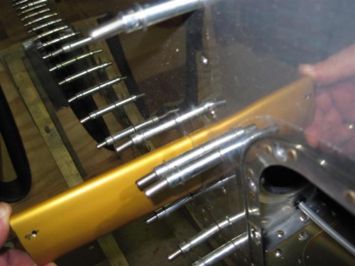 Hard to tell from the picture, but the skin is flexing at the top left corner of the pitot mount.