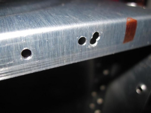 Misdrilled rib flange; the attach angle matches.