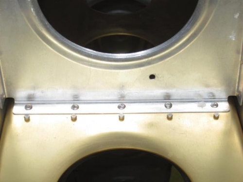 Interior back riveted heads.  Didn't come out too bad.  :)