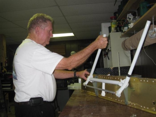 Getting the feel of the sticks.  Felt good.