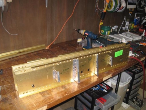 Front side of the center section with the covers support ribs in place.