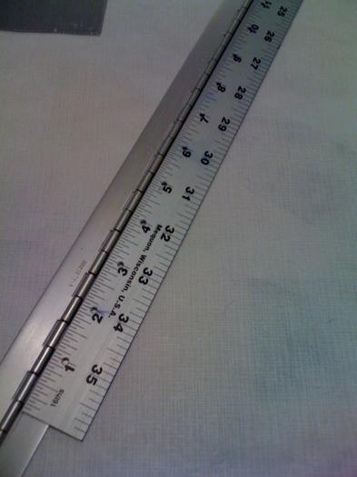 rudder hinge drilling template