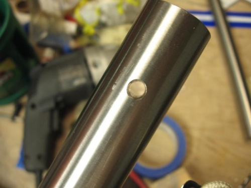 Titanium Gear Leg Drilled