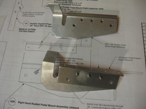 Finshed Brackets with Flush Rivets