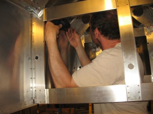 Updrilling Former to Crosstie -- It Gets Hot in There!