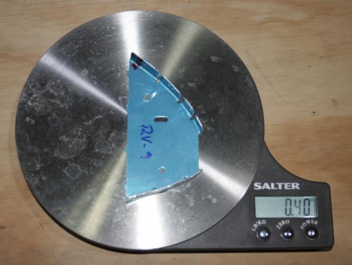 Origianl RV-9 Stall Warning Sensor Support Bracket Weighs 40 Oz.