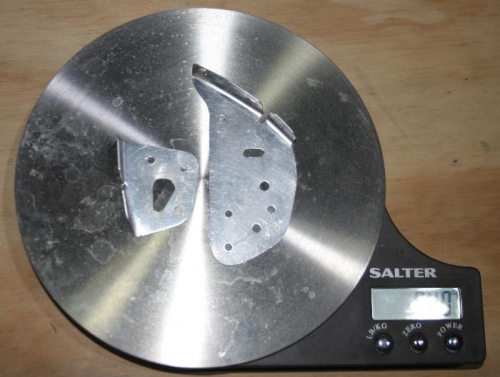 Re-Worked Stall Warning Sensor Support Brackets Also  Weigh 40 Oz.