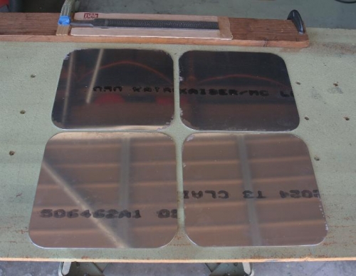 Four Frames Ready to be Drilled