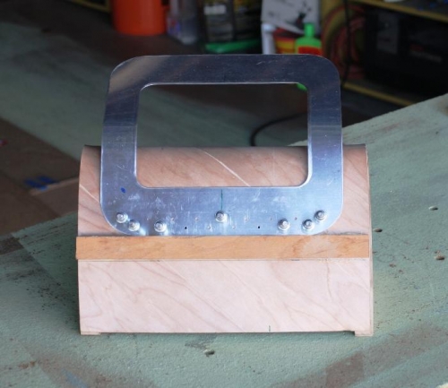 Lens Mounting Frame Clecoed to the Resurrected Leading Edge Form