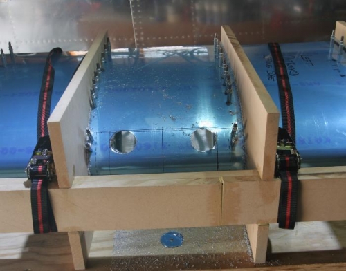 Ragged Holes in the Leading Edge Caused by a Bent Pilot Drill