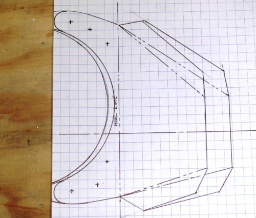 2-D Line Drawing of the Brackets