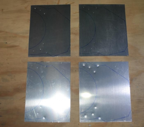 Bracket Blanks Ready to be Cut Out on the Band Saw